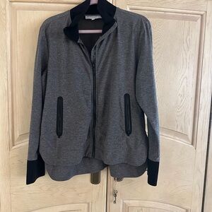 Derek Lam for Athleta black and gray athleisure jacket XL women’s